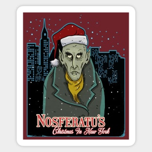 Nosferatu's Christmas In New York Sticker